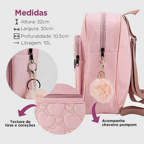 Bolsa Feminina Pequena Courino Fashion