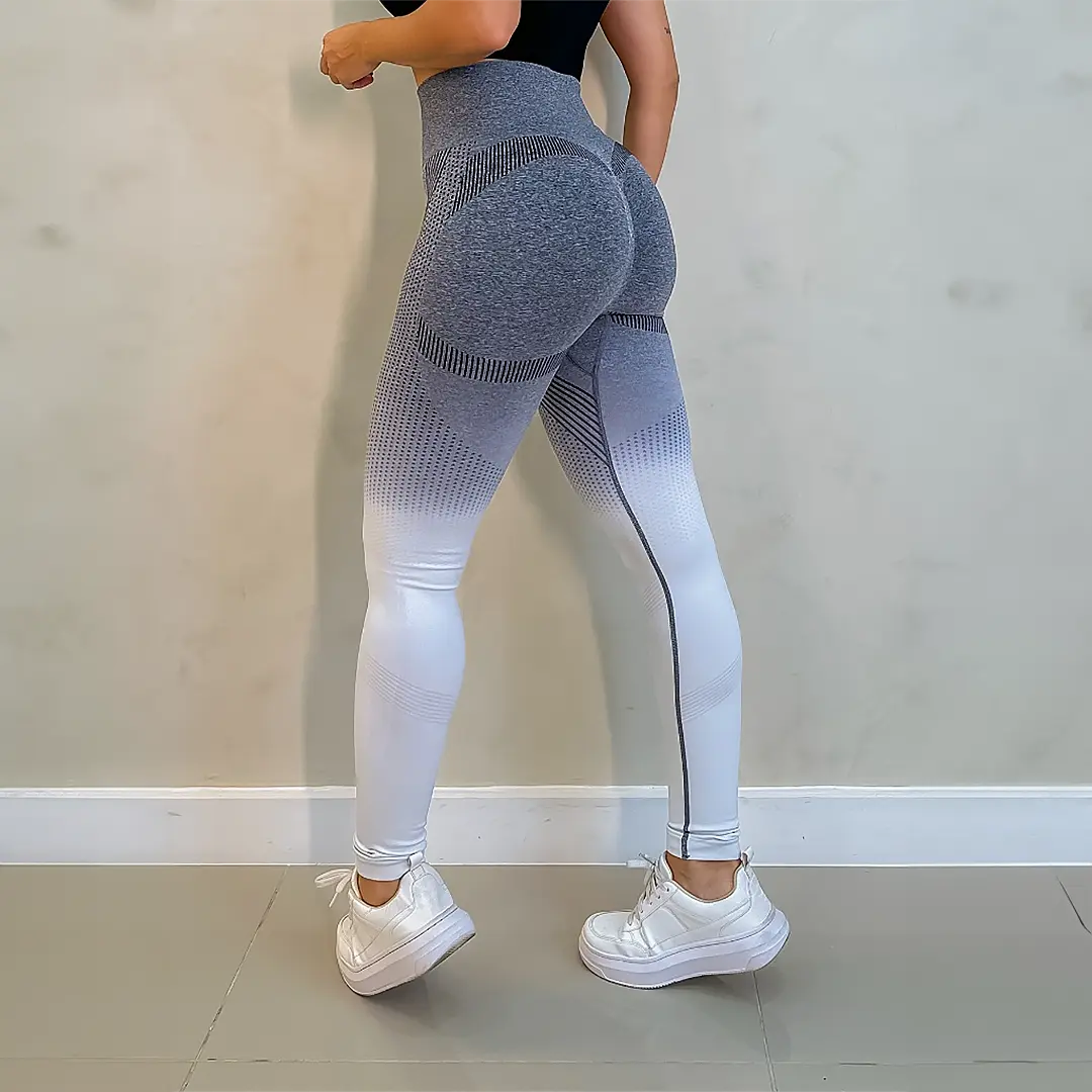 Calça Legging Feminina Degradê Na Onda