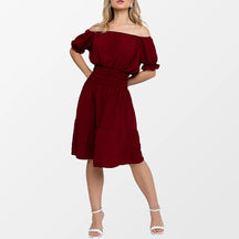 Vestido Midi Elegância Duna Pipoca