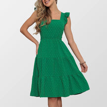 Vestido Midi Pipoca Verde